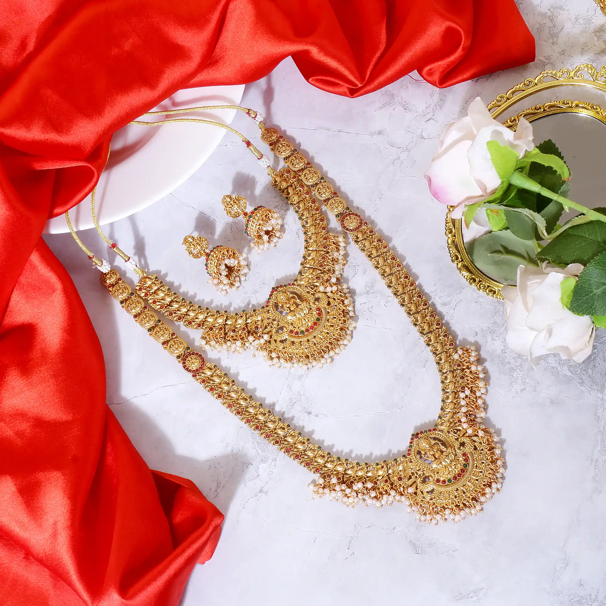 Allure Fancy Jewellery Sets Tempal Jewellery Set.png